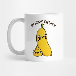 Poopy Fruity Funny Fruit Poop Pun Mug